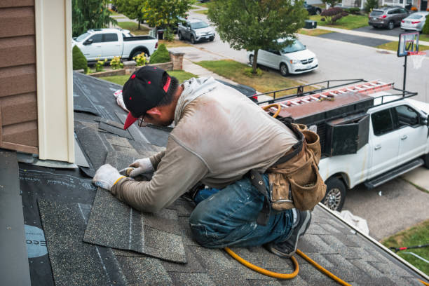 Professional Emergency Roof Repair technician working in Eastport, ME